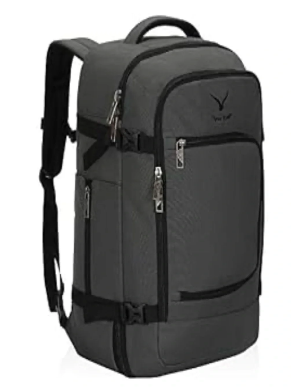 Hynes Eagle Travel Backpack 40L Flight Approved Carry on Backpack, Grey